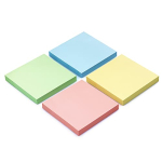 Sticky Notes 3x3 Self-Stick Notes Bright Colors Sticky Notes 4 Pads 100 Sheets/Pad (Pastel) - Image 2