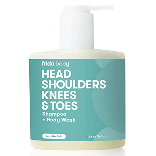 31unFaO1bL.jpg Head Shoulders Knees & Toes Shampoo + Body Wash by Frida Baby Head to Toe Tear Free Baby Shampoo and Body Wash for Sensitive Skin and Dry Skin - Image 1