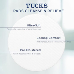 TUCKS Medicated Cooling Pads, 100 Count – Pads with Witch Hazel, Cleanses Sensitive Areas, Protects from Irritation, Hemorrhoid Treatment, Medicated Pads Used By Hospitals - Image 10