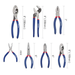 7-piece Workpro Pliers Set with Groove Joint, Long Nose, Slip Joint, Linesman, and Diagonal Pliers for DIY & Home Use - Image 9