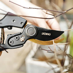 LKDING Professional Premium SK-4 Steel Garden Shears, Self-Cleaning Teflon Coating Pruning Shears, Gardening Hand Tools, Garden Clippers, Hand Pruners (V15) - Image 4