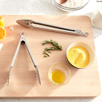 Babish 12” & 9” Locking Kitchen Tong Set, Stainless Steel - Image 2