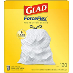 Glad Protection Series ForceFlex Drawstring 13 Gallon 1/120ct - Image 8