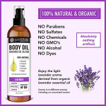 pureSCRUBS Ultra Moisturizing LAVENDER BODY OIL Spray For Dry Skin, Massage, Cuticles & More, Organic Blend of Jojoba, Argan, Coconut, Sweet Almond & Avocado Oils Enriched with Vitamin E - Lg 4oz - Image 3