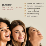 PURA D'OR Organic Fractionated Coconut Oil (16oz) USDA Certified 100% Pure & Natural Carrier Oil - Moisturizing For Face, Skin & Hair, Men & Women (Packaging may vary) - Image 6