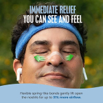 Breathe Right Original Nose Strips to Reduce Snoring and Relieve Nose Congestion, Large, Tan, 30 Count (Packaging May Vary) - Image 4