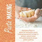 Semolina Flour 2lbs / 32oz, Fine Semolina Flour for Pasta, Pizza Dough, Cake Flour and Bread Flour, 100% Fine Ground All-Natural Durum Wheat From CANADA. - Image 4