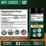 Chlorophyll Capsules 600 mg - Natural Chlorophyll Pills for Women & Men - Highly BioAvailable Organic Chlorophyll Supplement for Energy, Immunity & Skin Health - Internal Deodorant, Detox & Cleanse - Image 3