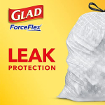 Glad Protection Series ForceFlex Drawstring 13 Gallon 1/120ct - Image 16