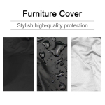 Naiveroo Outdoor Zero Gravity Folding Chair Cover Waterproof Dustproof Lawn Patio Furniture Covers All Weather Resistant 28"x43"（Black） - Image 2