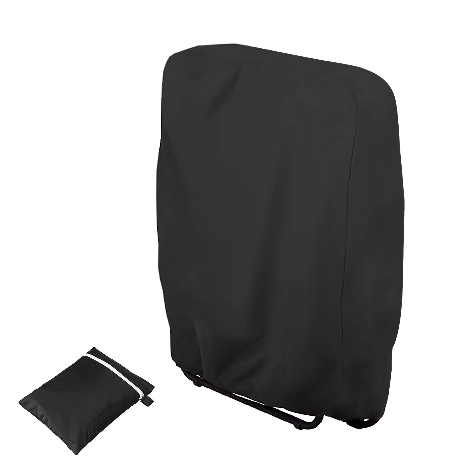 Version 1.0.0 Naiveroo Outdoor Zero Gravity Folding Chair Cover Waterproof Dustproof Lawn Patio Furniture Covers All Weather Resistant 28"x43"(Black) - Image 1