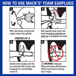 Mack's Ultra Soft Foam Earplugs, 50 Pair - 33dB Highest NRR, Comfortable Ear Plugs for Sleeping, Snoring, Travel, Concerts, Studying, Loud Noise, Work - Image 2