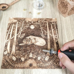 Wood Burning kit, Professional WoodBurning Pen Tool, DIY Creative Tools,Wood Burner for Embossing/Carving/Pyrography，Suitable for Beginners,Adults (orange) - Image 3