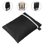 Naiveroo Outdoor Zero Gravity Folding Chair Cover Waterproof Dustproof Lawn Patio Furniture Covers All Weather Resistant 28"x43"（Black） - Image 3