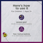 Zarbee's Kids 1mg Melatonin Gummy; Drug-Free & Effective Sleep Supplement for Children Ages 3 and Up; Natural Berry Flavored Gummies; 50 Count - Image 6