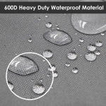 Vailge Heavy Duty Patio Sofa Cover, 100% Waterproof 3-Seater Outdoor Sofa Cover,Lawn Patio Furniture Covers with Air Vent and Handle,79" Wx 37" Dx 35" H,Grey - Image 5