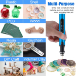 3-Speed Cordless Mini Drill Pen With 8 Small Drill Bits,Rechargeable Electric Hand Drill Pin Vise,Micro Drill Set For Jewelry Making,Resin,Plastic,Wood,Keychains DIY - Image 5