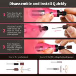 HARDELL Mini Cordless Rotary Tool, 5-Speed 3.7V rechargeable Kit with 61 Accessories, USB Charging Multi-Purpose Power Tool for Sanding, Polishing, Drilling, Etching, Engraving, DIY Crafts - Image 4