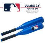 Franklin Sports MLB Kids Jumbo Plastic Bat - Blue - Backyard Baseball Large - Image 5