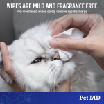 Pet MD Dog Tear Stain Remover Wipes - Cat and Dog Eye Wipes for Discharge and Crust - Pet Eye Wipes for Dogs - 60 ct - Image 4