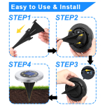 Solar Ground Lights, Waterproof Solar Garden Lights, Upgraded Outdoor Garden Waterproof Bright in-Ground Lights, Landscape Lights for Pathway,Yard,Deck,Lawn,Patio,Walkway (16 Pack White Light) - Image 4