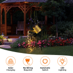 Otdair Solar Watering Can with Lights, Outdoor Garden Decor Waterproof Solar Garden Lights for Outdoor Pathway Yard Lawn Patio Party Decorations Gift for Mom Grandma Birthday - Image 5