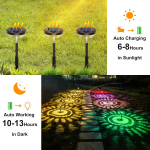 Nupostai Bright Solar Pathway Lights 8 Pack,Color Changing+Warm White LED Path Lights Outdoor,IP67 Waterproof, Solar Powered Garden Lights for Walkway Yard Backyard Lawn Landscape Decorative - Image 5